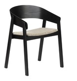 KantoormeubelenPlus EDO WOUTEN AANGEVOEREN Black (set van 2)