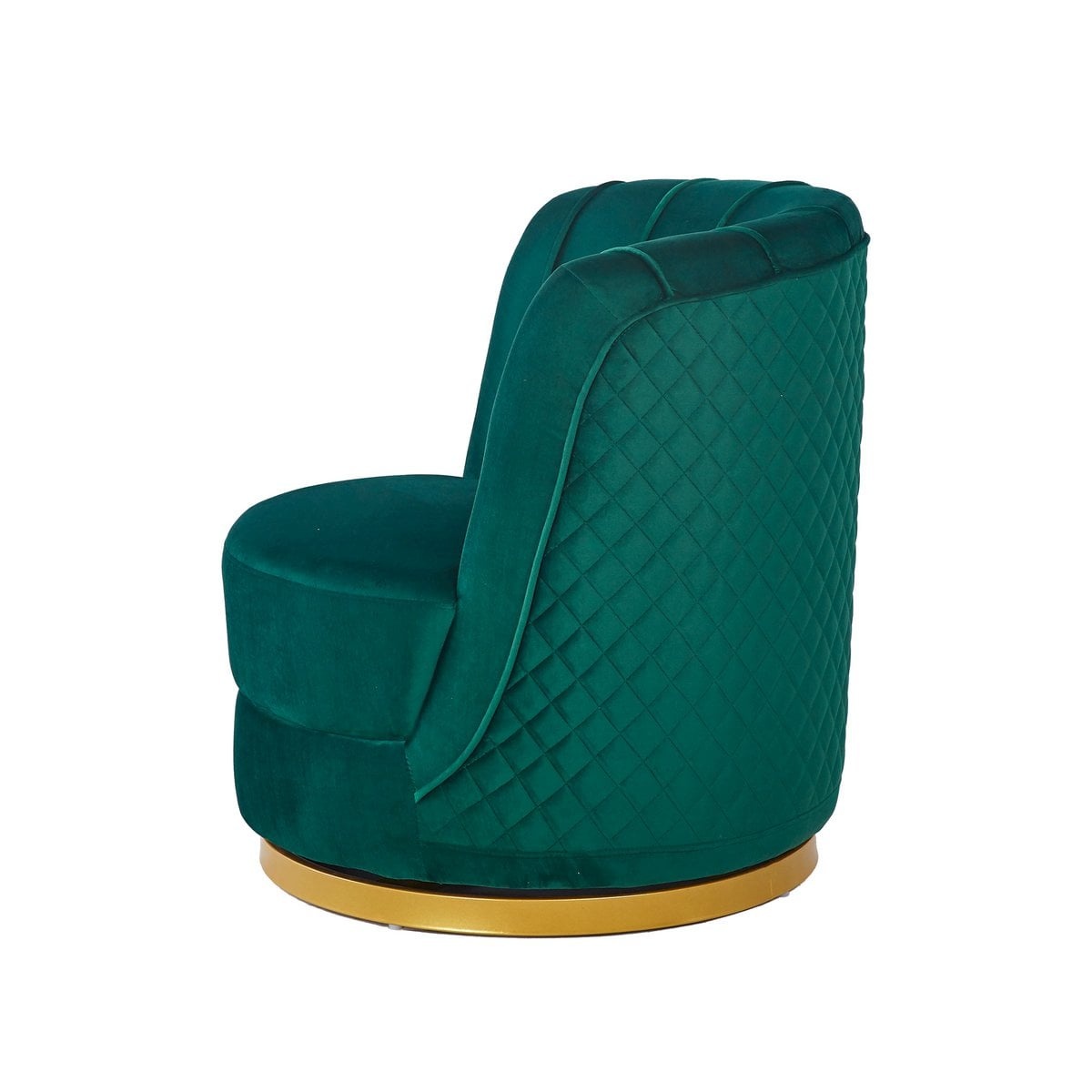 SalesFever Groen fluwelen draaifauteuil