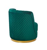 SalesFever Groen fluwelen draaifauteuil