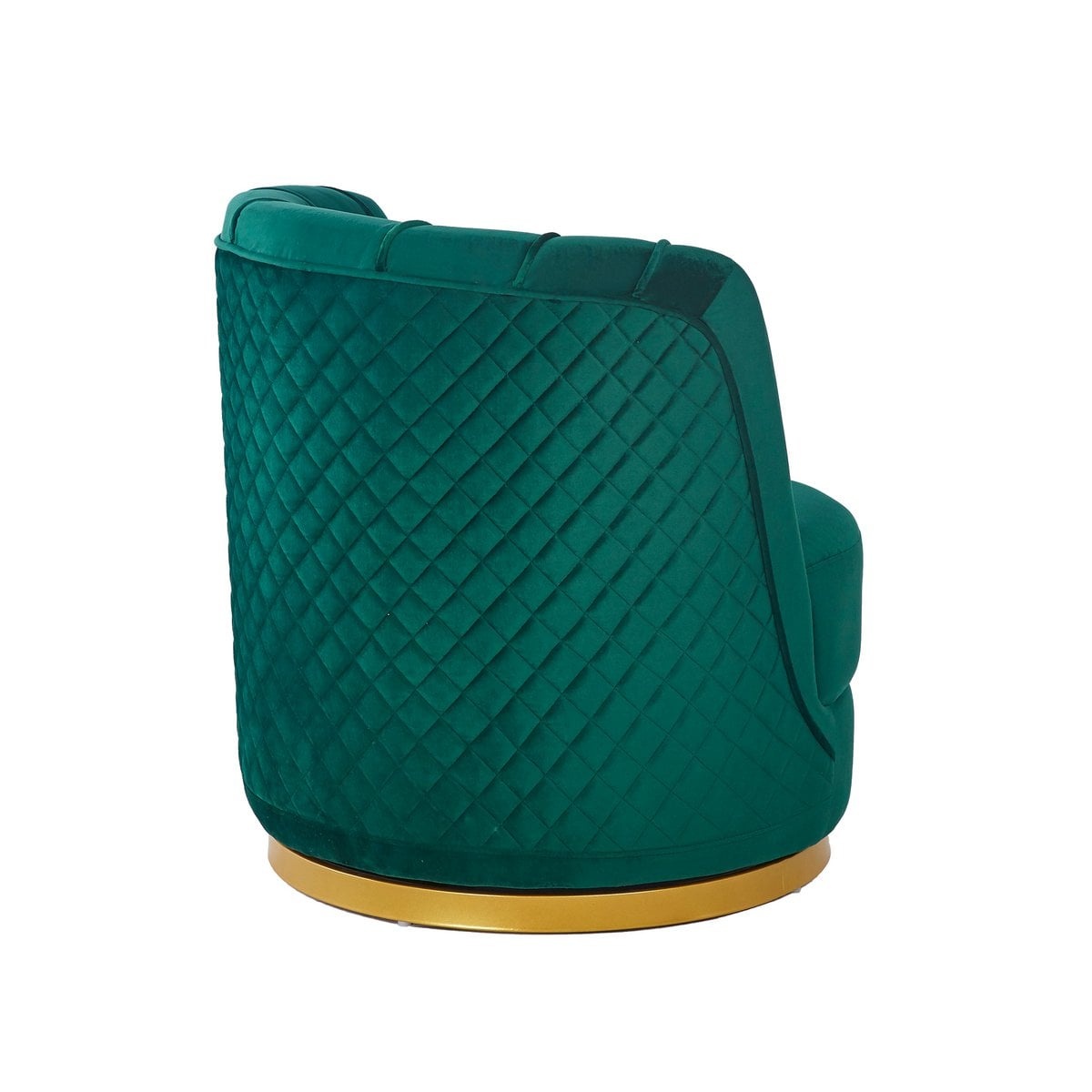 SalesFever Groen fluwelen draaifauteuil