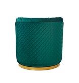 SalesFever Groen fluwelen draaifauteuil