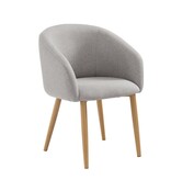 SalesFever Fauteuilset van 2 structuurstof taupe