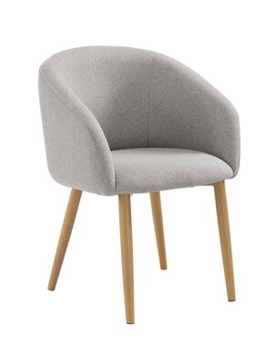SalesFever Fauteuilset van 2 structuurstof taupe