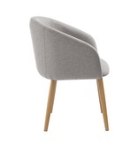 SalesFever Fauteuilset van 2 structuurstof taupe