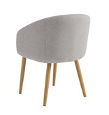 SalesFever Fauteuilset van 2 structuurstof taupe
