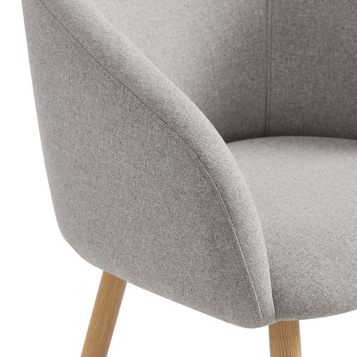 SalesFever Fauteuilset van 2 structuurstof taupe