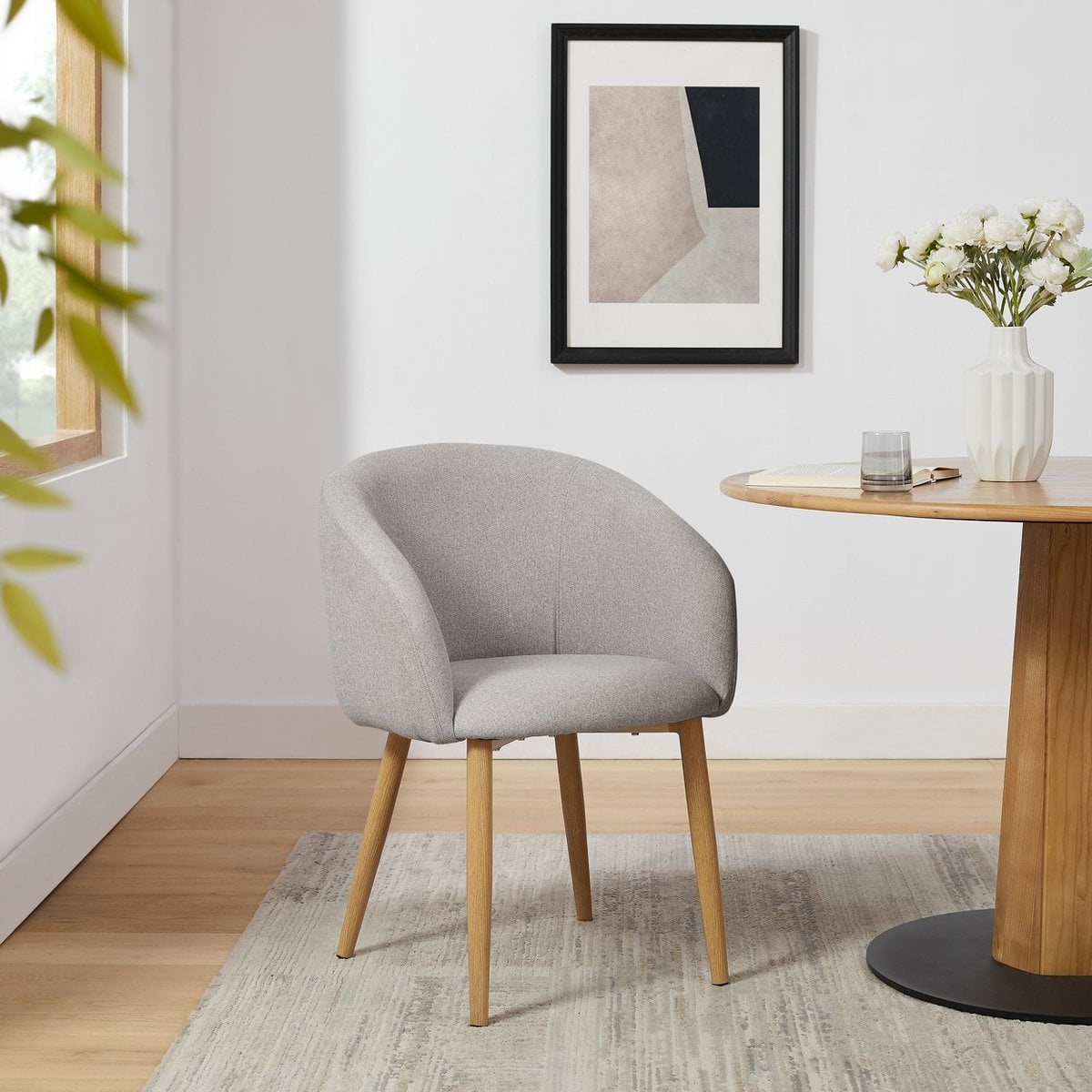 SalesFever Fauteuilset van 2 structuurstof taupe