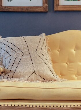 KantoormeubelenPlus Kussensloop 40x40/50x50 cm | Decoratief Kussen | Bankkussen FLORES Gemaakt van Katoen