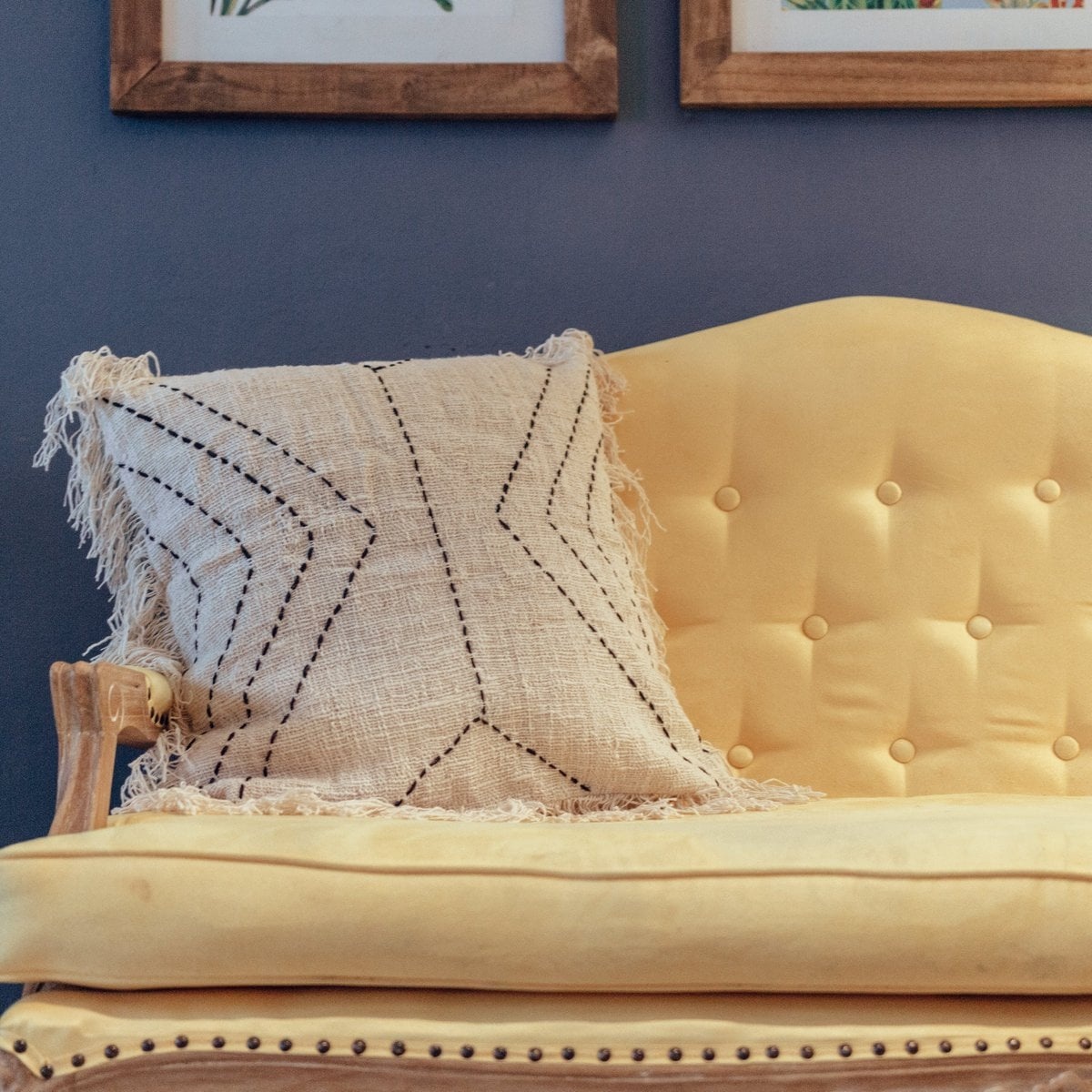 KantoormeubelenPlus Kussensloop 40x40/50x50 cm | Decoratief Kussen | Bankkussen FLORES Gemaakt van Katoen