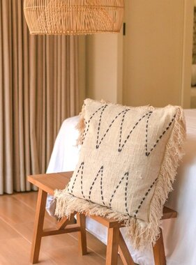 KantoormeubelenPlus Handgeweven kussensloop 40x40/50x50 cm | Decoratief Kussen | Bankkussen PITU Gemaakt van Katoen