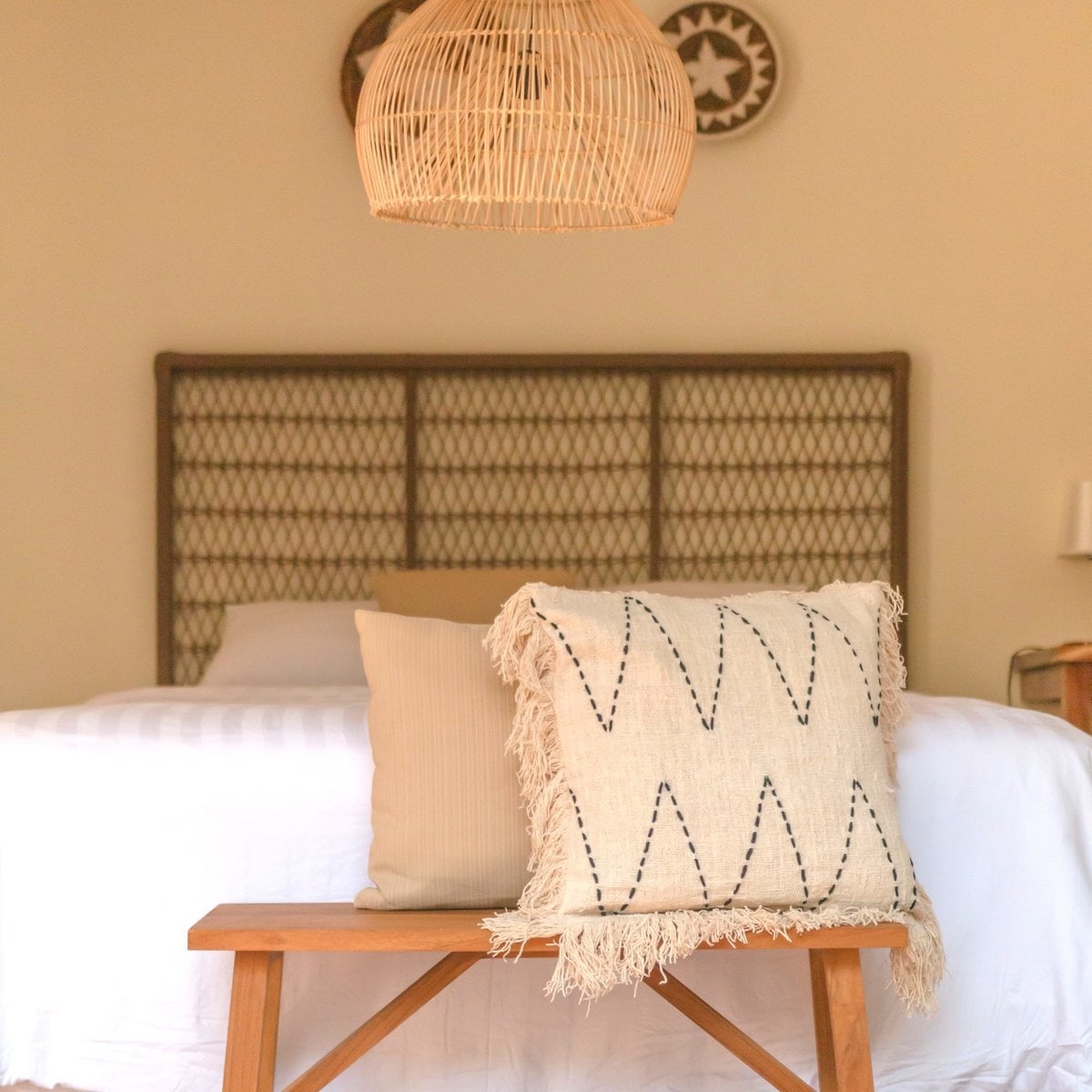 KantoormeubelenPlus Handgeweven kussensloop 40x40/50x50 cm | Decoratief Kussen | Bankkussen PITU Gemaakt van Katoen