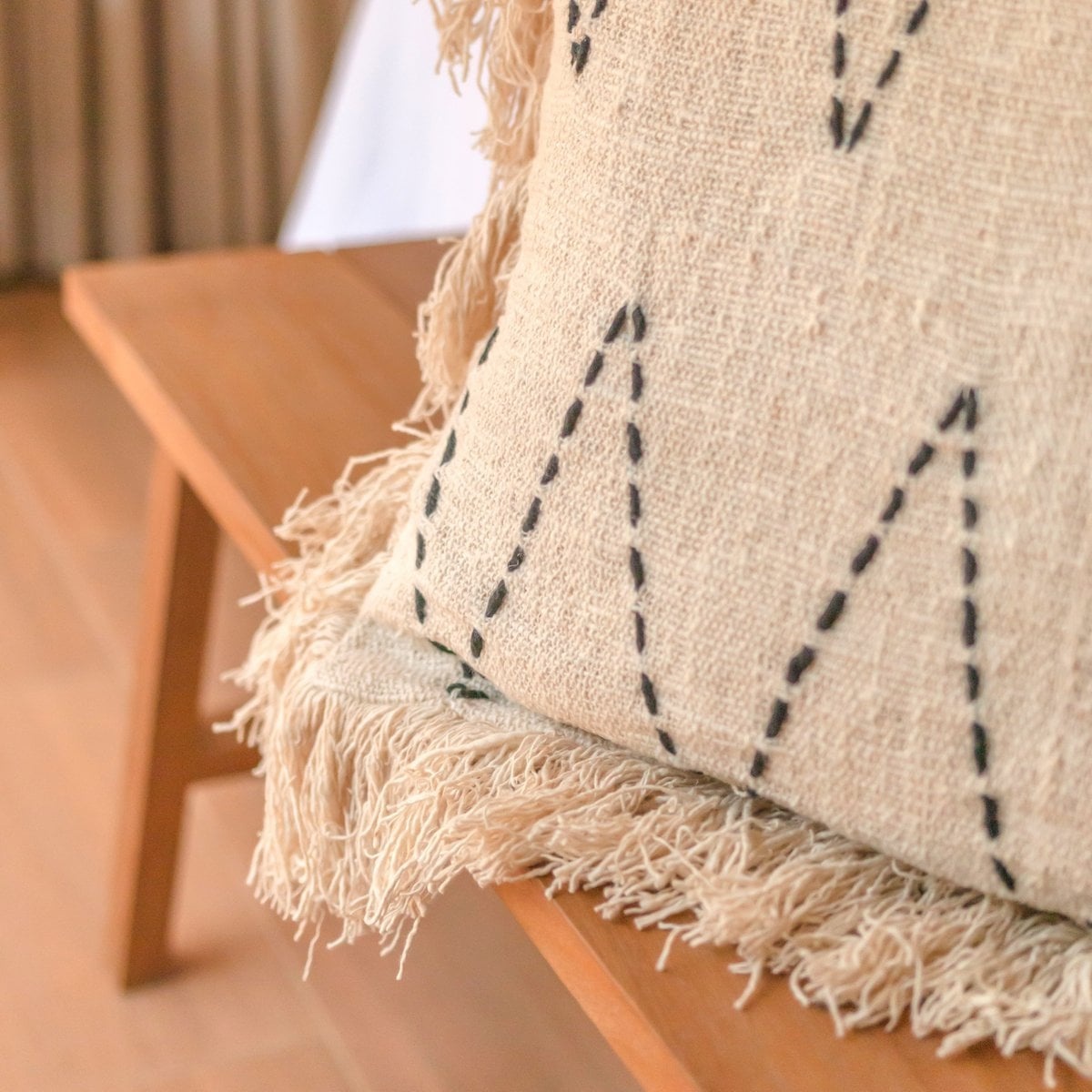 KantoormeubelenPlus Handgeweven kussensloop 40x40/50x50 cm | Decoratief Kussen | Bankkussen PITU Gemaakt van Katoen