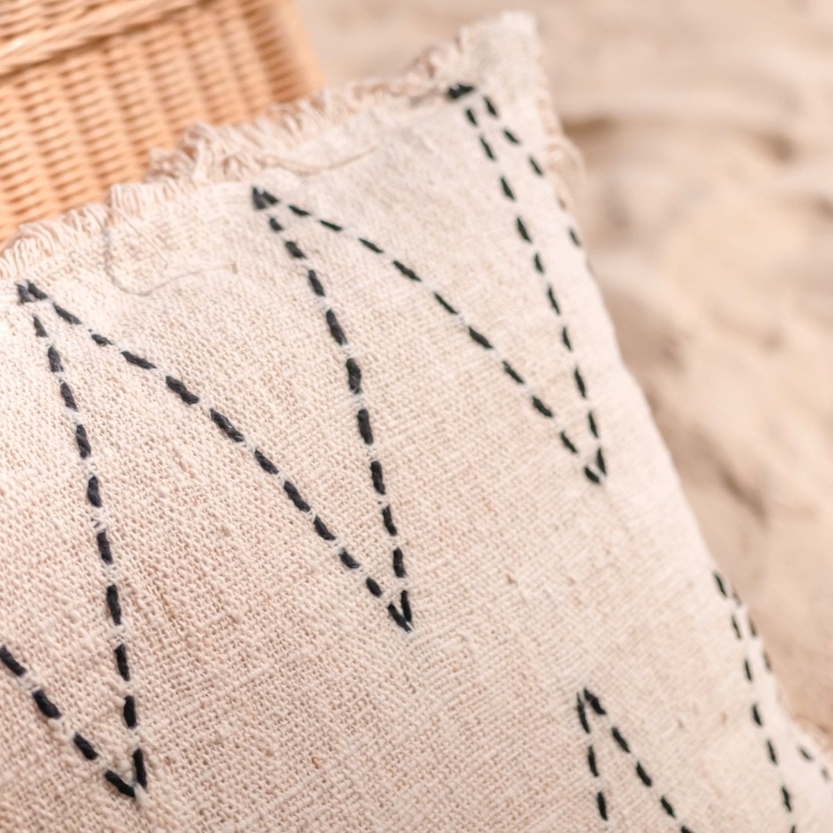 KantoormeubelenPlus Handgeweven kussensloop 40x40/50x50 cm | Decoratief Kussen | Bankkussen PITU Gemaakt van Katoen