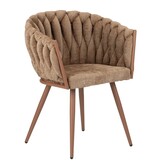 KantoormeubelenPlus Golfstoel karamel (set van 2)