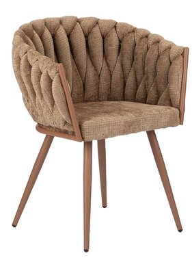 KantoormeubelenPlus Golfstoel karamel (set van 2)