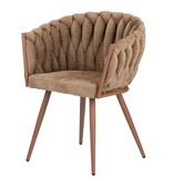 KantoormeubelenPlus Golfstoel karamel (set van 2)