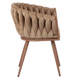 KantoormeubelenPlus Golfstoel karamel (set van 2)