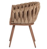 KantoormeubelenPlus Golfstoel karamel (set van 2)