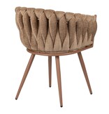 KantoormeubelenPlus Golfstoel karamel (set van 2)