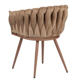 KantoormeubelenPlus Golfstoel karamel (set van 2)