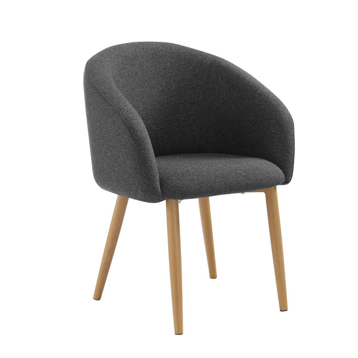 SalesFever Fauteuil set van 2 structuurstof zwart
