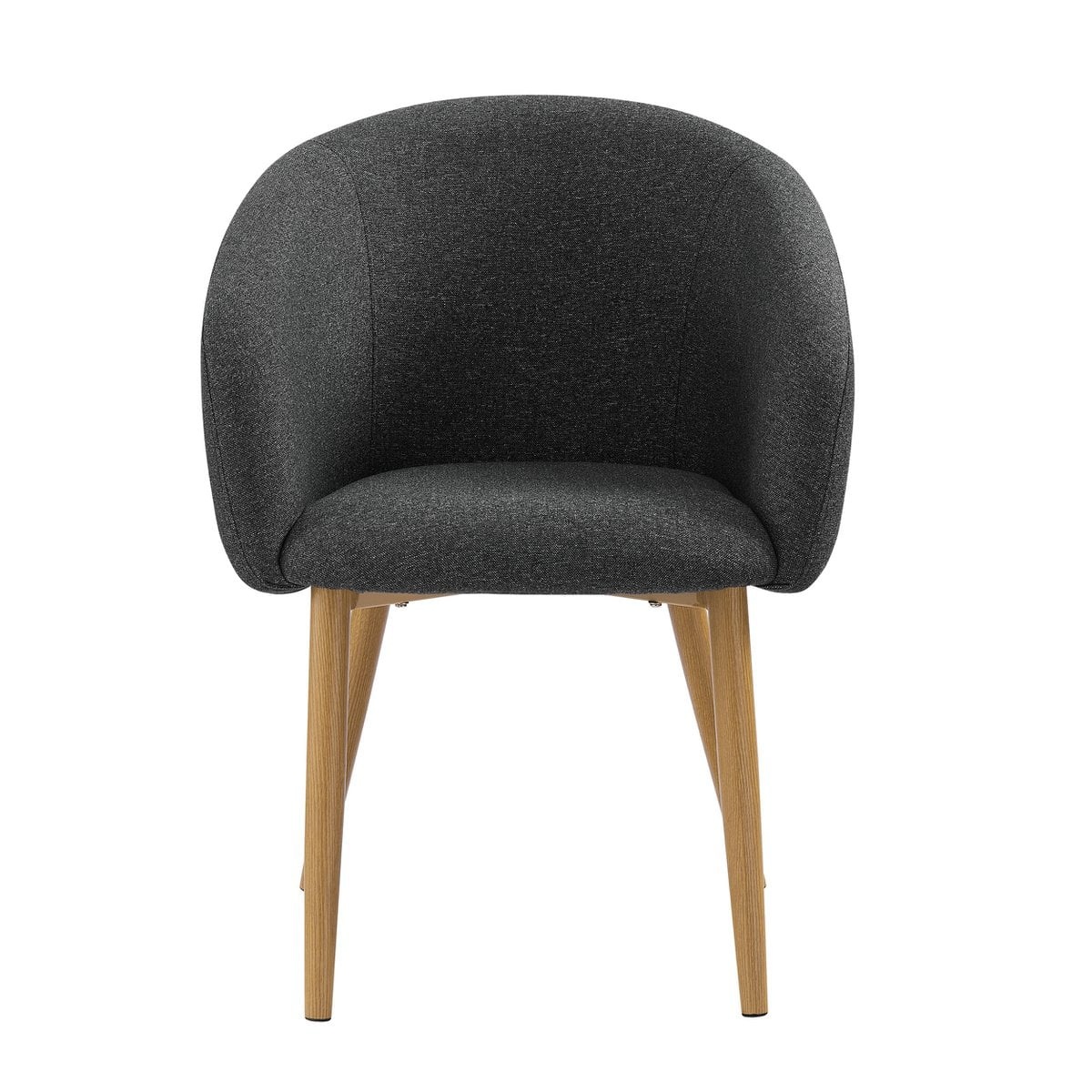 SalesFever Fauteuil set van 2 structuurstof zwart