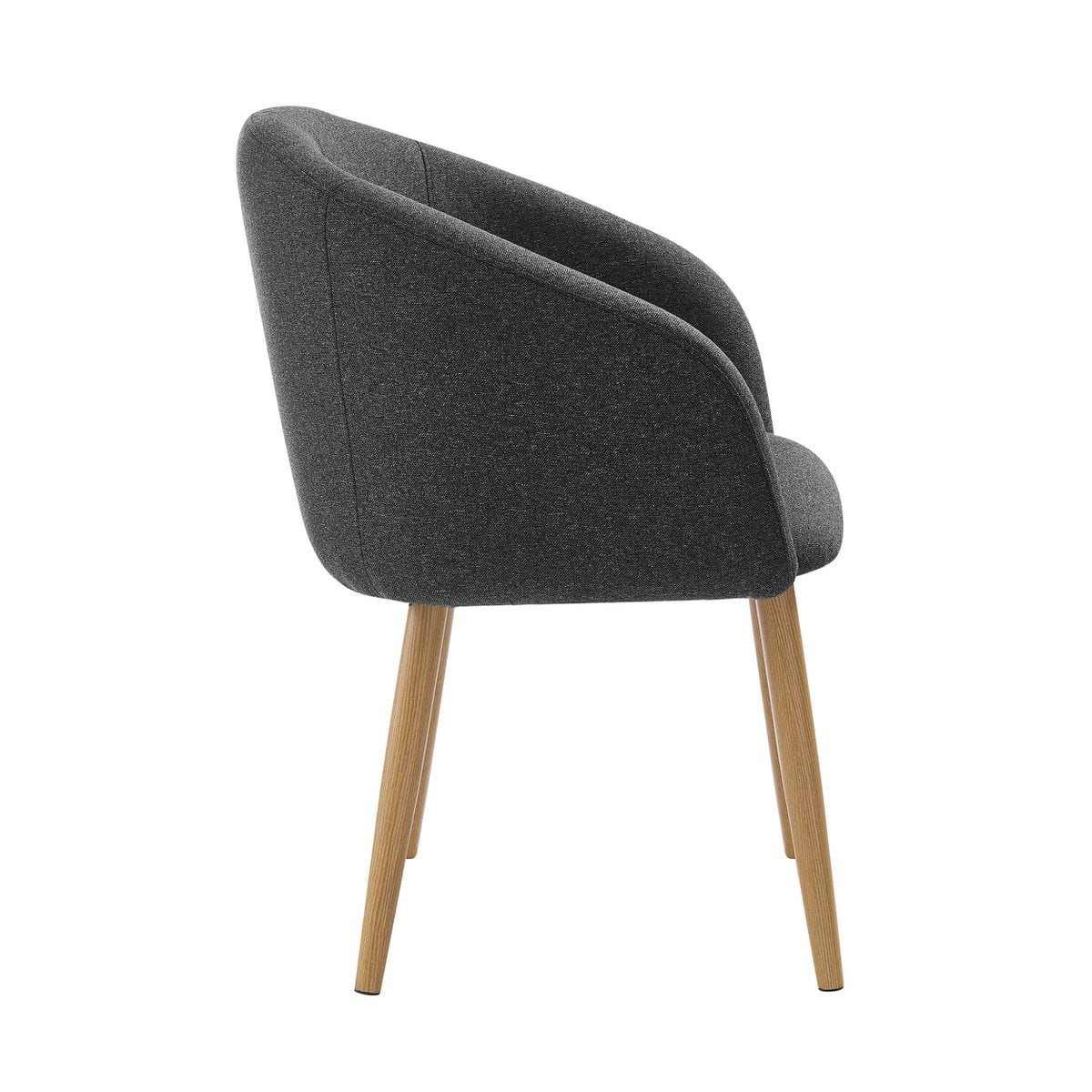 SalesFever Fauteuil set van 2 structuurstof zwart