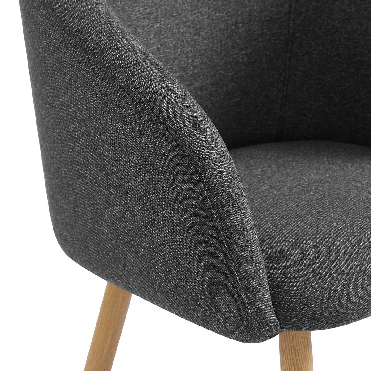 SalesFever Fauteuil set van 2 structuurstof zwart