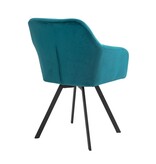 SalesFever Fauteuil met 360° draaifunctie Turquoise