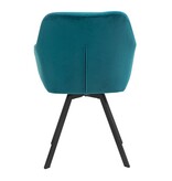 SalesFever Fauteuil met 360° draaifunctie Turquoise