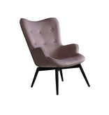 SalesFever Fauteuil roze fluweel