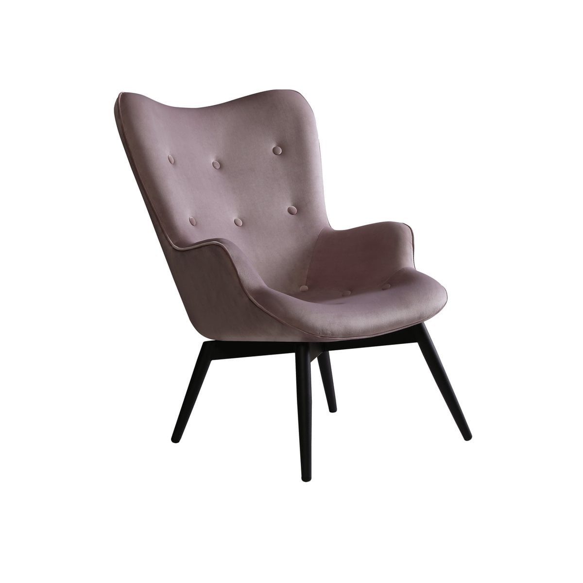 SalesFever Fauteuil roze fluweel