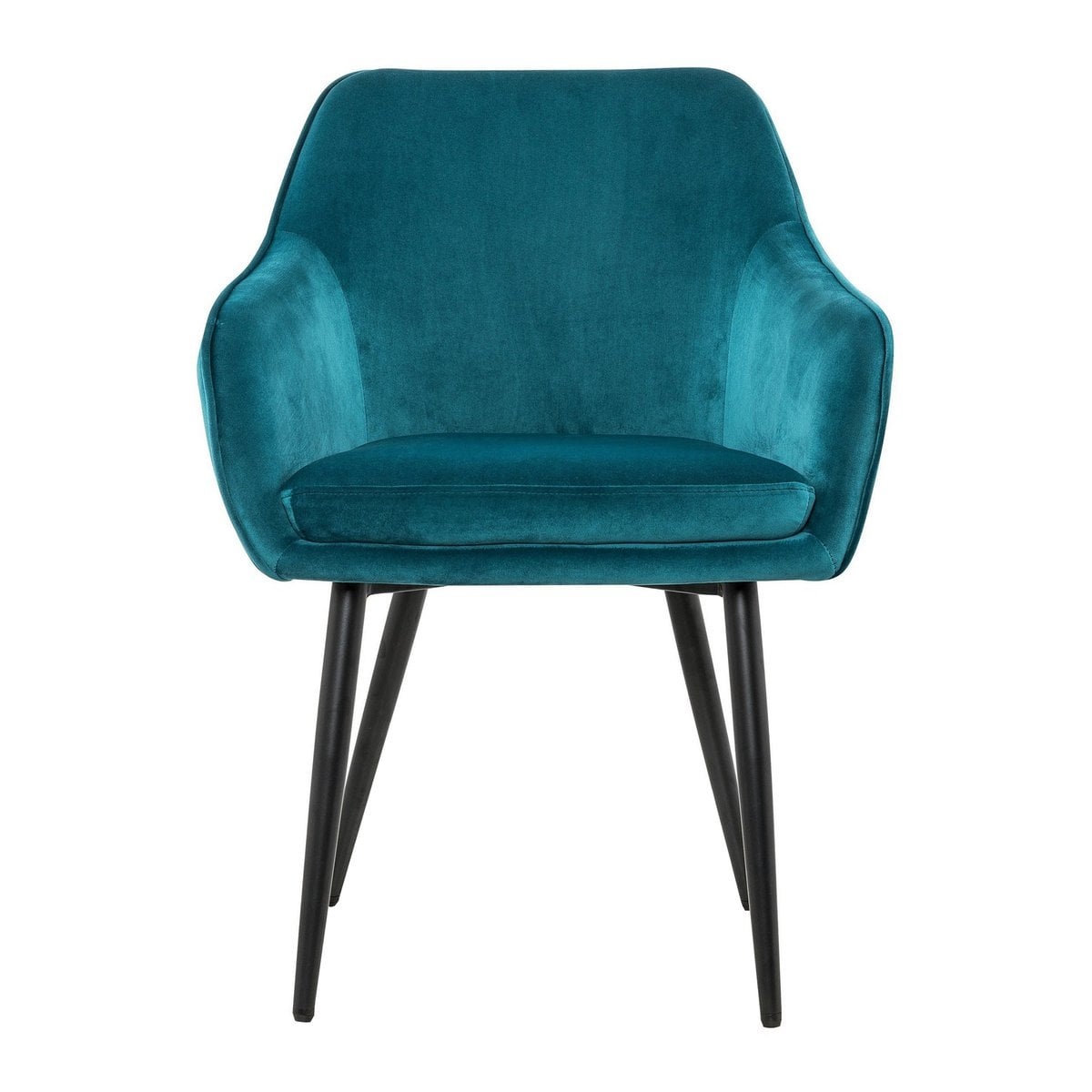 SalesFever Eetkamerstoel turquoise fluweel