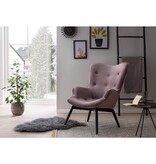 SalesFever Fauteuil roze fluweel