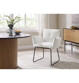 SalesFever Fauteuil Bouclé stof wit