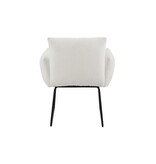 SalesFever Fauteuil Bouclé stof wit