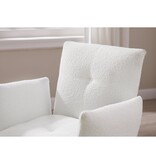 SalesFever Fauteuil Bouclé stof wit