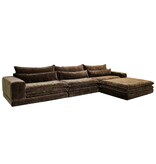 KantoormeubelenPlus Londen 6-zitter + Ottoman umber