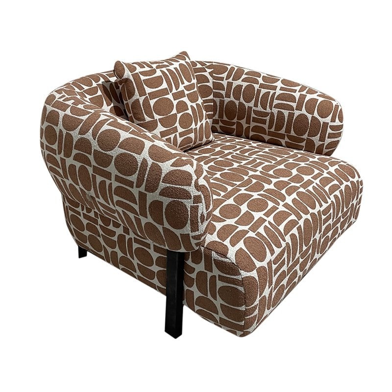 KantoormeubelenPlus Kathmandu Loungestoel Amon Terracotta