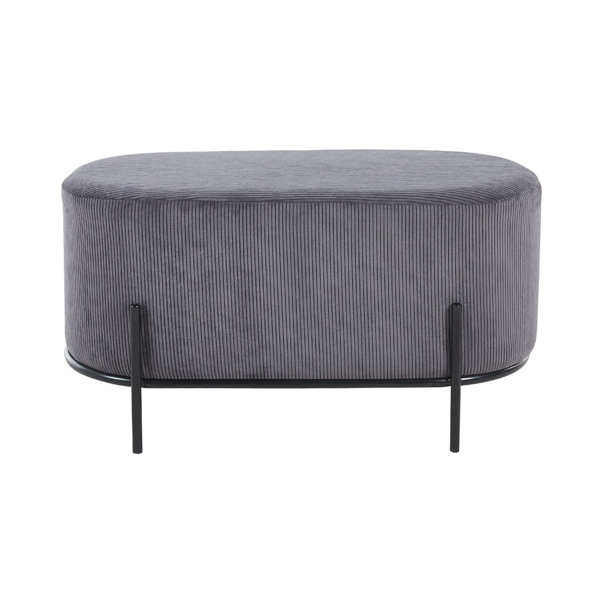 SalesFever Gestoffeerde kruk koordoptiek grijs