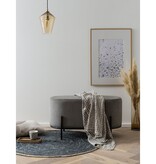 SalesFever Gestoffeerde kruk koordoptiek grijs