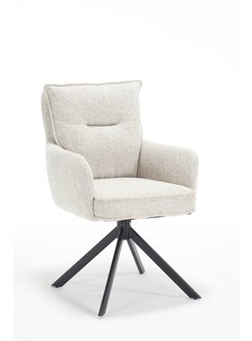 SalesFever Fauteuil structuurstof beige