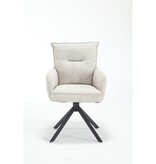 SalesFever Fauteuil structuurstof beige