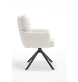 SalesFever Fauteuil structuurstof beige