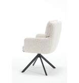 SalesFever Fauteuil structuurstof beige