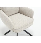 SalesFever Fauteuil structuurstof beige