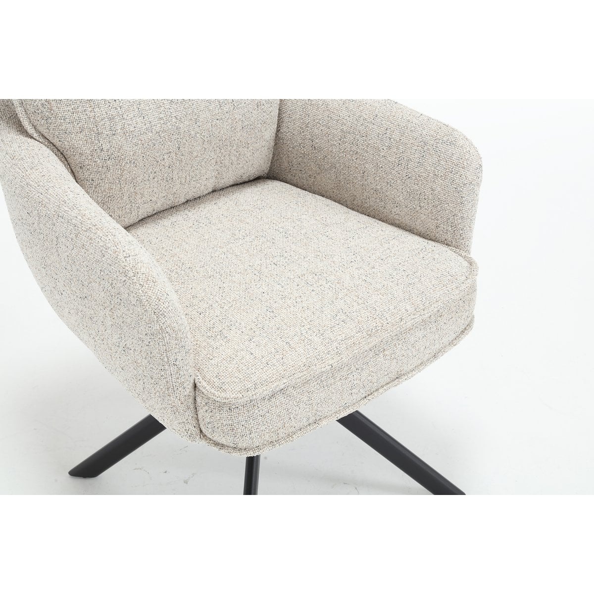 SalesFever Fauteuil structuurstof beige