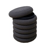 SalesFever Lusvormige Sitzhocker Ø38 cm Antraciet