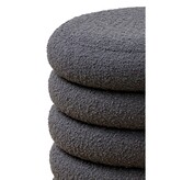 SalesFever Lusvormige Sitzhocker Ø38 cm Antraciet