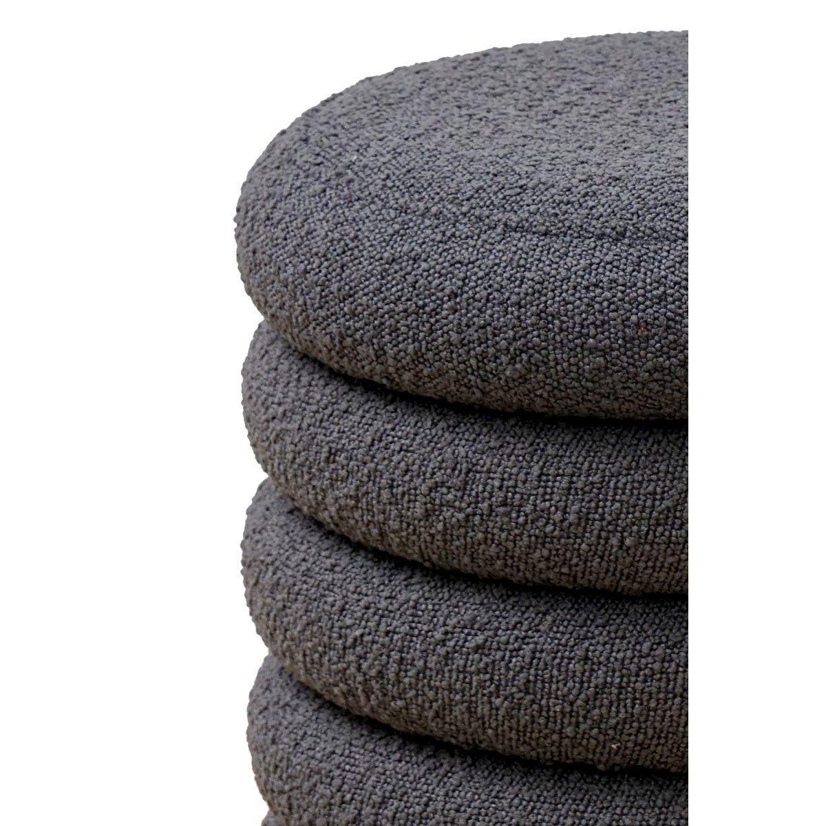 SalesFever Lusvormige Sitzhocker Ø38 cm Antraciet